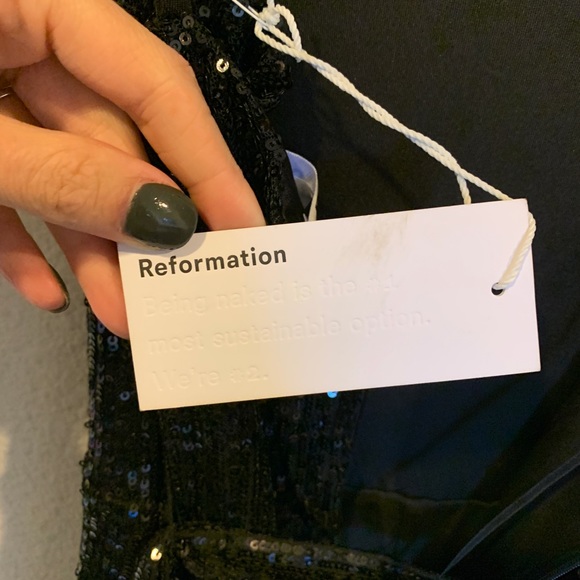 NWT Reformation Prince sequin jumpsuit - Picture 8 of 9